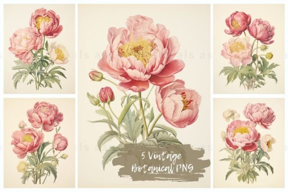Download Vintage Botanical Illustration Set PNG - Vintage Collection