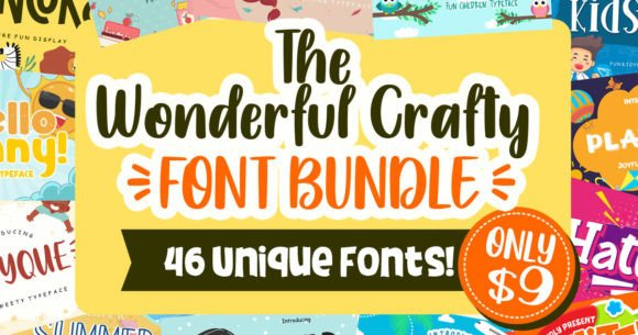 Download The Wonderful Crafty Font Bundle - Crafty font Collection