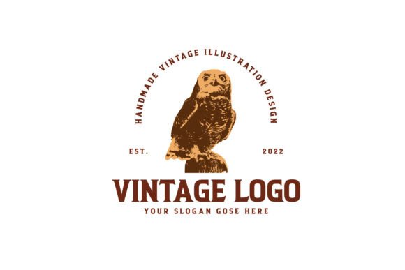 Download Vintage Owl Logo Design - Vintage Collection