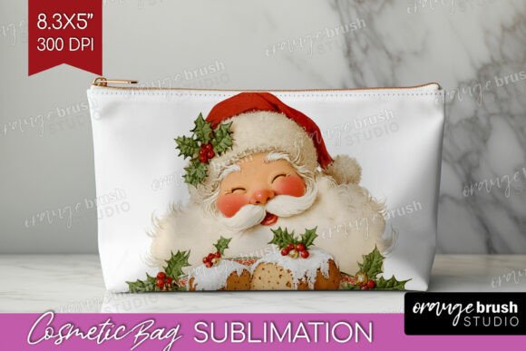 Download Vintage Christmas Cosmetic Bag PNG - Vintage Collection