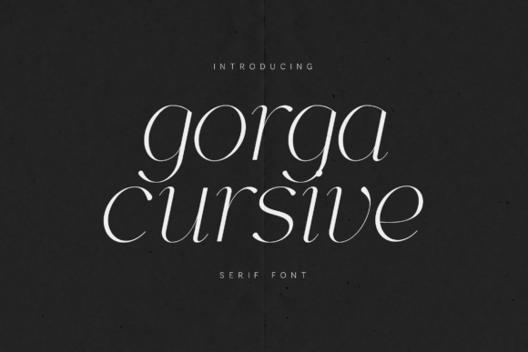 Download Gorga Cursive - Cursive Collection
