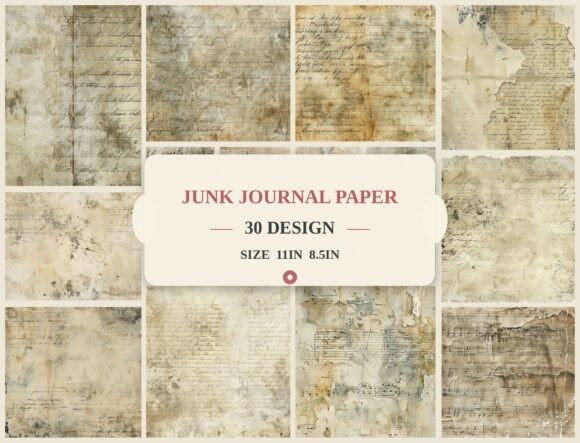 Download Vintage Handwritten Paper Backgrounds - Vintage Collection
